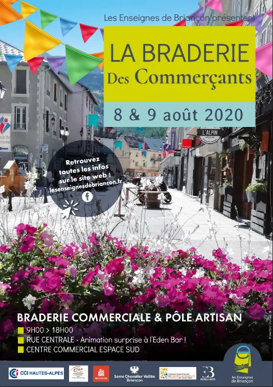 Affiche braderie des commercants 2020